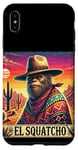 Coque pour iPhone XS Max El Squatcho Bigfoot Cowboy Sunset Funny Western Sasquatch