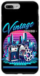 Coque pour iPhone 7 Plus/8 Plus Vintage Vibes Appareil photo rétro style années 80 Synthwave