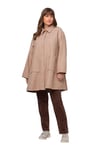 Ulla Popken Leichte Lange Jacke A-Line Vestes d'intérieur, Beige, 48-50 Femme