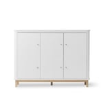 Oliver Furniture - Wood Multi Cupboard 3 doors - White/Oak - Skåp och vitrinskåp - designer_soren_rorbaek - Vit - MDF