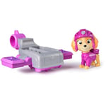 Paw Patrol: Action Pups, Figurine d'action Skye et Avion Hoverboard avec Ailes rabattables