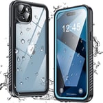 ANTSHARE for iPhone 15 Plus Case, IP68 Waterproof Shockproof iPhone 15 Plus Phone Case with [Built-in Screen/Camera Protector], Full Body Sealed Front and Back Cover for iPhone 15 Plus 6.7” (Blue)