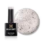 Bluesky Silver Clear Base paillettes en platine Marble - A51 - UV / LED FOAK OFF GEL NAER POLOSI 10 ml + 2 Diva World ® Shine Wipes gratuitement