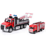 ( Vehicle Towing Fire Water Cannon Truck)Pull Back Car Model Simulation