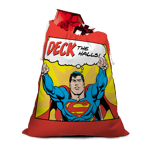 Superman Deck The Halls! Christmas Santa Sack