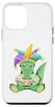 iPhone 12 mini Mardi Gras Baby Alligator King Cake Jester Beads Purple Case