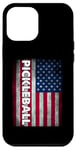 iPhone 12 Pro Max Pickleball American Flag USA Pickle Ball Player Patriotic Case