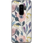 Samsung Galaxy S9+ Transparent Mobilskal Blomsterglädje