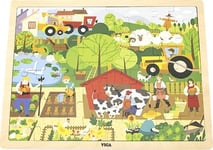 Viga Viga 44588 Puzzle On A Mat 48 Elements - We Get To Know The Farm