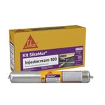 SikaMur InjectoCream 100, Traitement contre les remontées capillaires/remontées d'humidité & ur InjectoCream-100, Traitement anti-humidité pour parois capillaires, blanc, 600 ml