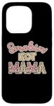 Coque pour iPhone 15 Pro Retro Smoking Hot Mama Cheetah Rose Blush Sexy Mom