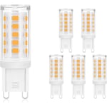 5 pièces Ampoule G9 Led - Blanc chaud 3000K, Ampoule G9 led 220V, Ampoule G9 3W remplacement 28W 30W 40W halogène, Ampoule G9 culot, Petite amp - ZMH