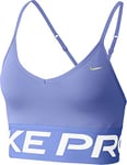 NIKE Indy Pro Cn Long Line Sports Bra Women's Sports Bra - Blue, L