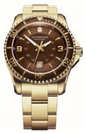 Victorinox 241607 Maverick Quartz (43mm) Brown Dial / Gold Watch