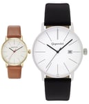 Gigandet Femmes Analogique Quartz Japonais Montre avec Bracelet en Cuir AVG43AVG42-Duo-10