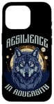 Coque pour iPhone 16 Pro Resilience In Adversity Citation Spirit Animal Wolf Pack