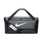 Nike Unisex Brasilia Swoosh Training 60L Duffle Bag (Iron Grey/Black/White) - One Size