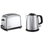 Russell Hobbs Toaster Grille-Pain, Cuisson Rapide et Uniforme - 23311-56 Victory & Bouilloire 1L, Ebullition Rapide, Marquage Tasses, Ouverture Facile, Design Compact - 24990-70 Victory