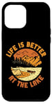 iPhone 12 Pro Max Rowing Row Boat Retro Vintage Life Is Better At The Lake Case