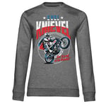 Evel Knievel Wheelie Girly Sweatshirt, Sweatshirt