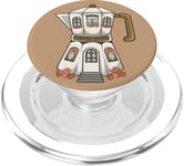 Coffee House in a Stovetop Espresso Maker, Cute Illustration PopSockets PopGrip for MagSafe