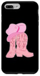 iPhone 7 Plus/8 Plus Pink Disco Ball Cowgirl, Bachelorette Cowboy Party Case