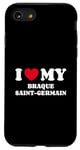 Coque pour iPhone SE (2020) / 7 / 8 Braques Saint-Germain I Love My Braque Saint-Germain