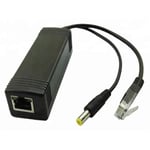 PoE-splitter RJ45/DC hane 12V