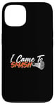 Coque pour iPhone 13 Jeu d'amour pour joueur de badminton I Came to Smash