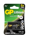 GP Alkaliska 9V- batteri 1-pack| GP | 6f22-6lr61 batteri | Lång livslängd, högre effektivitet och daglig användning