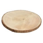 PERAGA GARDEN Decorative Disc in Natural Wood 30X2CM ADDOBBI Decor C (US IMPORT)