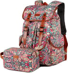 Baosha Grandes femmes Sac à dos pour ordinateur portable 15.6 pouces Collège École Sac à dos Voyage Randonnée Sac à dos avec Trousse de toilette gratuite CN-01, H, L