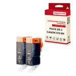 NOPAN-INK - x2 Cartouche compatible pour CANON 570 XL 570XL Noir ()