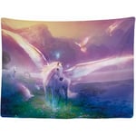 200 x 150 cm Tapisserie Murale Décorative Chambre - Licorne Unicorn Cheval - 200 x 150 cm Grand – Papier Peint Tissu – Tapestry Aesthetic Wall