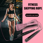 Fitness vajer hopprep Speed Jump Rope Kabel för aerob träningsträning Rosa för kvinnor pink