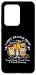 Coque pour Galaxy S20 Ultra I Love French Food Bonjour Jolie vinaigrette pour toasts frites