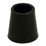 Amig - Embout extérieur Rond | Mod. 656 | Ø10 mm | Protecteur pour Pieds de Tables, chaises, béquilles et bâtons | Idéal pour protéger Le Sol Contre Les Rayures | Caoutchouc Noir