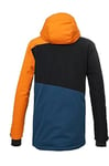 killtec Homme Veste de ski/veste fonctionnelle avec capuche amovible et jupe pare-neige KSW 77 MN SKI JCKT, orange, XXL, 39743-000