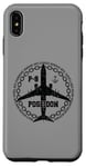 Coque pour iPhone XS Max P-8 Poseidon Avion militaire style vintage avant et arrière