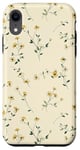 iPhone XR Yellow Floral Ditsy Pattern Girly Aesthetic Case