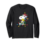 Peanuts - Snoopy Woodstock Christmas Lights Long Sleeve T-Shirt