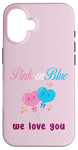 Coque pour iPhone 16 Ballons roses ou bleus