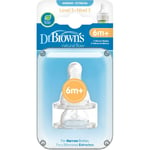 Dr.Brown´s  Level 3 Silicone NN Nippel 6m+  2 st