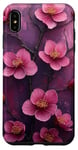 Coque pour iPhone XS Max Fleur de cerisier japonais Fleur Violet