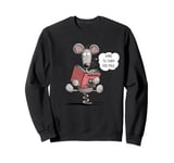 Rat Reading Scary Book For Book Lover Dare To Turn The Page Sweatshirt