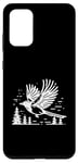 Coque pour Galaxy S20+ Line Art Oiseau et ornithologue Pie à bec noir