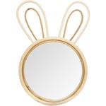 Atmosphera - Miroir enfant lapin pin 24x38cm créateur d'intérieur - Beige