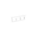 plaque schneider electric altira - 3 postes - entraxe 71 mm - blanc polaire - horizontale