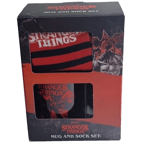 Coffret cadeau tasse et chaussettes en céramique Stranger Things Demogorgon n...