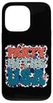 Coque pour iPhone 13 Pro Party In The USA Stars Symboles de paix